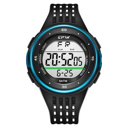 Sport Watch 50 Meter Water Resistance Swimming Digital Display Back Light Alarm Clock 220623