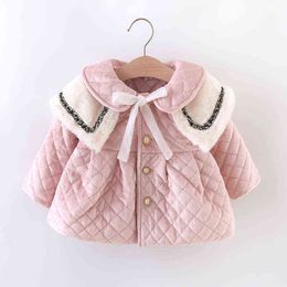 0-3 Year Baby Girl Clothes Sweet Christmas Princess Infants Outerwear Autumn Winter Children Coat For Girls Coat New Year Costume J220718