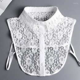 Bow Ties Hollow Lace Chiffon Shirt Collar False Lapel Women Top Collars Decor Doll Cotton Fake Blouse Sweater Detachable Fred22