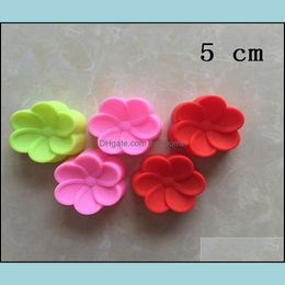 200Pcs/Lot 5Cm Begonia Flowers Shaped Sile Moulds Diy Hand Soap Mould Cake Mod Fondant Decorating Tools Drop Delivery 2021 Bakeware Kitchen D