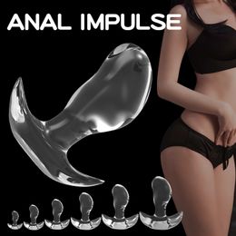 Massage 6 Sizes Anal Plug Large Buttplug Men Soft Dildo Jelly Anal Sex Toys Gay Butt Plug For Women Vagina Extender Anus Dilator