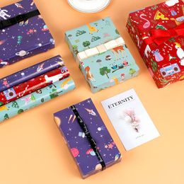 Gift Wrap 1pc/sell Cartoon Birthday Wrapping Paper 70x50cm Size Scrapbooking School Suppliers Stationery Letter PackagingGift