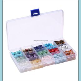 Other Loose Beads Jewelry Gemstone Irregar Natural Stone Crystal Energy With Storage Box For Making Diy 15 Dhrch