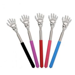 500pcs Eagle Claw Type Stainless Steel Telescopic Metal Extendable Back Scratcher Massager Gift Stretch Grip Handle Extending