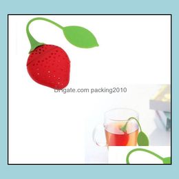 Stberry Shape Sile Tea Infuser Strainer Filler Bag Ball Dipper Sn119 Drop Delivery 2021 Coffee Tools Drinkware Kitchen Dining Bar Home Ga