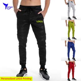 Personalize Camo Running Sweatpants Men Cotton Track Pants Gym Fitness Sports Trousers Male Bodybuilding Training Bottoms 220608
