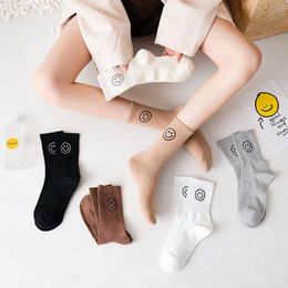 Socks & Hosiery Cute Smile Kawaii Skarpetki Damskie Happy Slouch Meias Women Sports Designer Harajuku Socken Damen Woman Funny SockSocks