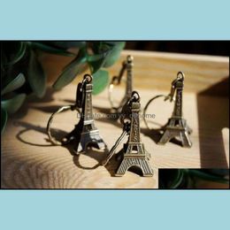 Keychains Fashion Accessories Eiffel Tower Alloy Key Chain Ring Metal France Keychain Of Bag 3 Color Drop Delivery 2021 Bxfml