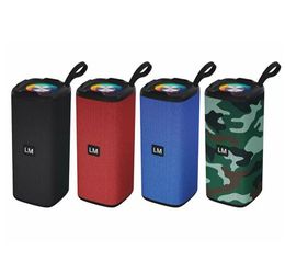 LM-881 Bluetooth Speaker Wireless Card Convenient Computer Outdoor Aluminium alloy Sound Box blue black red camouflage 5 Colour