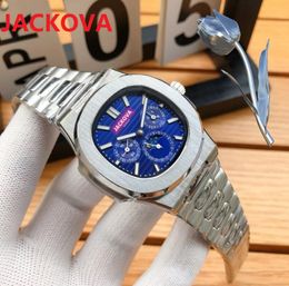 Top quality 5A designer luxury watches 316L steel band Automatic winding mechanical moon watch date display Movement waterproof Business WristWatch Montre De Luxe