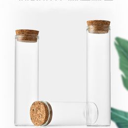 GlassTest Tube Cork Stopper Mini Spice Bottles Container Small DIY Jars Vials Tiny Bottles glasses 20220503 D3