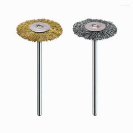 Nail Art Equipment 1pcs 2.35 Handle Mini Brush Electric Grinding Wire Polishing Flat Gold Silver Drill Bit Prud22