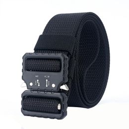 Belts Alloy Tactics Buckle Belt Qualtiy Nylon Insert Men Outdoor Multifunction Scratchproof Wear Resistant BeltBelts