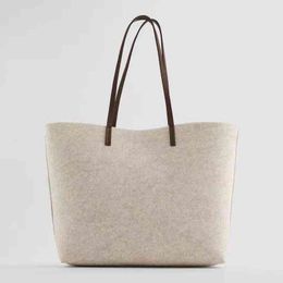 Evening Bags Handbags Woman New Brand Large Capacity Tote Bag Handbag Felt Personality Allmatch Crossbody Shoulder Fashion 220415