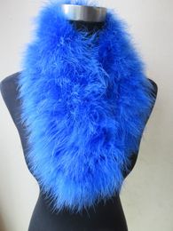 100% Real Ostrich Feather Fur Scarf Shawl Shrug Handmade Fluffy Soft