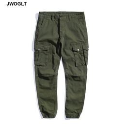 High Quality Autumn New Casual Pants Men Military Tactical Joggers Mulit Pocket Cargo Pants Fashions Black Khaki Army Trousers 210412