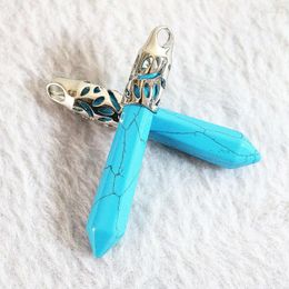 Pendant Necklaces Fashion Calaite Turquoises Stone Shape 26x37mm Fit For Diy Chain Pendants Female Accessories Findings B831Pendant PendantP