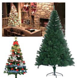 Artificial Decorated Christmas Tree Green Xmas Plastic 180cm Year Home Ornaments Desktop Decor Y201020