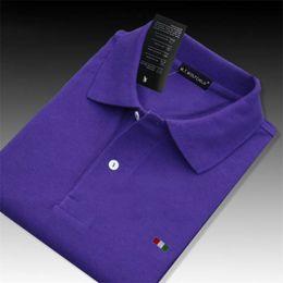 Polo gömlek Erkekler tasarımcı marka kısa kollu Erkek 5XL tee yaka üst iş logosu ile Hommes