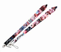 anime id straps UK - Cell Phone Straps & Charms 10pcs Japan cartoon darling in the franxx Keys Mobile Lanyard ID Badge Holder Rope Anime Keychain for boy girl wholesale