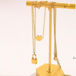 Luxury Pendant Necklaces Design Fashion European And American Retro Alphabet Necklace Letter Designs Fashion BBB14639