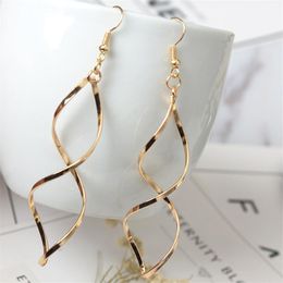 Dangle & Chandelier Nothing2 Fashion Simple Spiral Drop Earrings For Women Long Curved Wave