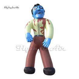 Personalised Large Inflatable Zombie Cartoon Figure Model Air Blow Up Monster For Outdoor Halloween Decoration