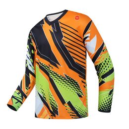 Racing Jackets KEYIYUAN Men Long Sleeve Downhill Jersey Bicycle Motocross Bike T-Shirt Motorcycles Cycling Shirt Maillot VHomme