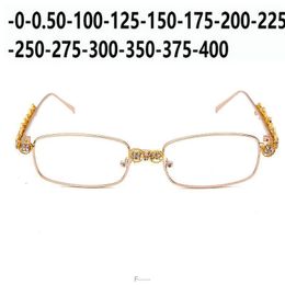 Fashion Sunglasses Frames Finished Myopia Optical Women Small Square Frame Clear Lens Sighted Prescription Glasses FML