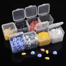 Storage Boxes & Bins Rhinestone Box 56 Grids Plastic Jewelry Beads Multifunction Organizer Case Removable Craft Embroidery Nail Art Accessor