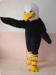 New Adult Animal Black Bald Eagle Suit Birthday Party Cartoon Mascot Costume Christmas Fancy Dress Halloween