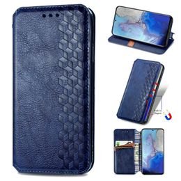 Slim Magnetic Leather Cover Business Stand Flip Wallet Cases For Samsung S9 S10 S20 Plus S20 Ultra Samsung Note 20 Ultra/Pro