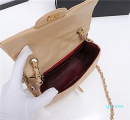 25CM 30CM and cowhide caviar shoulder bag women's luxury designer fashion bag wallet MINI CLASSIC handbag ten font art texture 2022