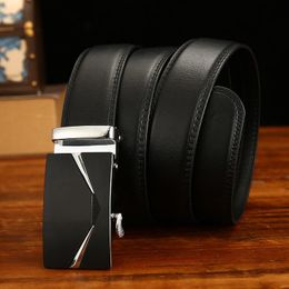 Belts Anxianni Belt Men Top Quality Genuine Luxury Leather For Automatic Buckle Cummerbunds MaleBeltsBelts