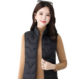 Giubbotti da donna autunno e gilet inverno versatile gilet e giacca di cotone coreana in Offerta