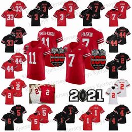 A001 Ohio State Buckeyes OSU Football Jerseys TreVeyon Henderson Jaxon Smith-Njigba Chris Olave Garrett Wilson Teague III McCord 100th Year