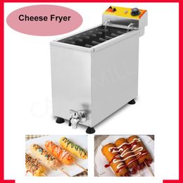 Commercial Cheese Hot Dog Deep-Fry Pot Food Processing Maker 25L Electricity Large Capacity Fried Snack Making Machine Fryer Furnace