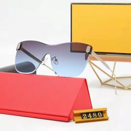 Occhiali da sole per uomo donna estate 2480 stile anti-ultravioletti occhiali da vista full frame retro piastra scatola casuale
