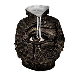 Men's Hoodies & Sweatshirts Jumeast Men's Clothing Spring 3D Print Ancient Egyptian Gods Eye Of Horus Women Sweatshirt Fashion Oversized