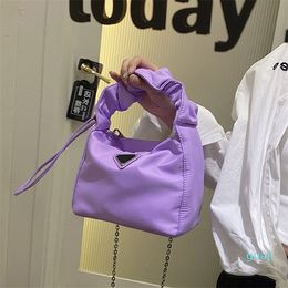 Bag women's high wrinkle high-grade feeling Single Shoulder Messenger portable underarm bag trendy and versatile pop vers