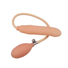 Inflatable Big Thick Penis Soft Expansion Dildo Mould Flesh-colored Stallion Fisting and Thrusting Female Masturbation Device