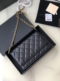 Luxury Shoulder Bags Handbag Woc Caviar Women Designer High Quality Real Leather Simple Small