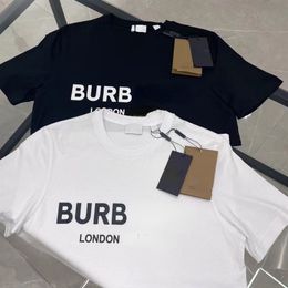 Men's T-shirts Bb Designer t Shirt Luxury Brand Round Neck Short Sleeve Classic Tb Letter Print Sweater Loose Casual Shirt Summer Hot Selling and Women's Pullovers