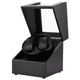 Series Connection Automatic Watch Winder Box Accessories Holder Display Mechanical Double Watches Storing USB Charging 220719