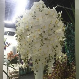 70cm Artificial Butterfly Orchid Silk Flower Wisteria Phalaenopsis 93cm Long Home Garden Party Wedding Decoration Flowers Dinner Centerpiece Decor DIY Rattan