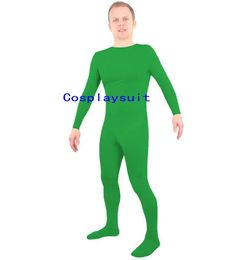 Halloween cospaly solid color Catsuit Costumes full body Spandex Unitard tights Lycar zentai stage jumpsuit without gloves and hood