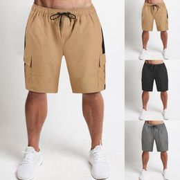 Men's Shorts Summer Man Short Pants Loose Harajuku Streetwear Hip Hop Casual Joggers Slim Breathable Solid Cargo W220331