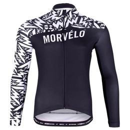 2024 Morvelo Winter Fleece Windproof Cycling Jacket Windjacket Thermal MTB Biking Coat Mens Warm Up Jacket