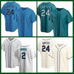 2022 Mariners Ken Griffey Jr. Baseball Jersey Jake Fraley Tom Murphy Luis Torrens Jarred Kelenic Abraham Toro Mitch Haniger Kyle Lewis Adam Frazier J.P. Crawford France