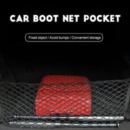 car trunk net Canada - Car Organizer 110x40cm Mesh Elastic Nylon Rear Back Cargo Trunk Storage Luggage Net Holder Accessory 90 30 40 70 110 60cmCar